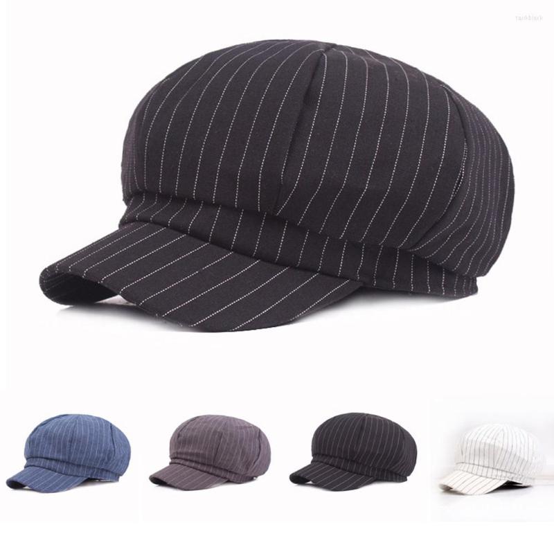 

Berets Men Vintage Cotton Gatsby Sboy Hat Cabbie Driver Bakerboy Cap Peaky Flat Hats HATCS0515, Black