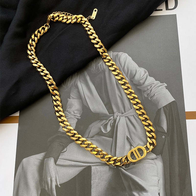 

necklaces designer heavy metal personality Cuban double D hip hop necklace jewlery chain clovers saturn Womens designers men luxury charms viking Jewelry channel