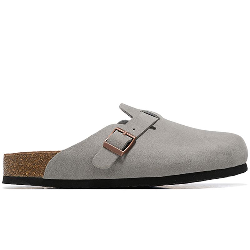 

Boston Clog Mens Womens Designer Slippers Clogs Cork Flat Fashion Leather Slide Outdoor Beach Sandals 35-44 57rt#, 16