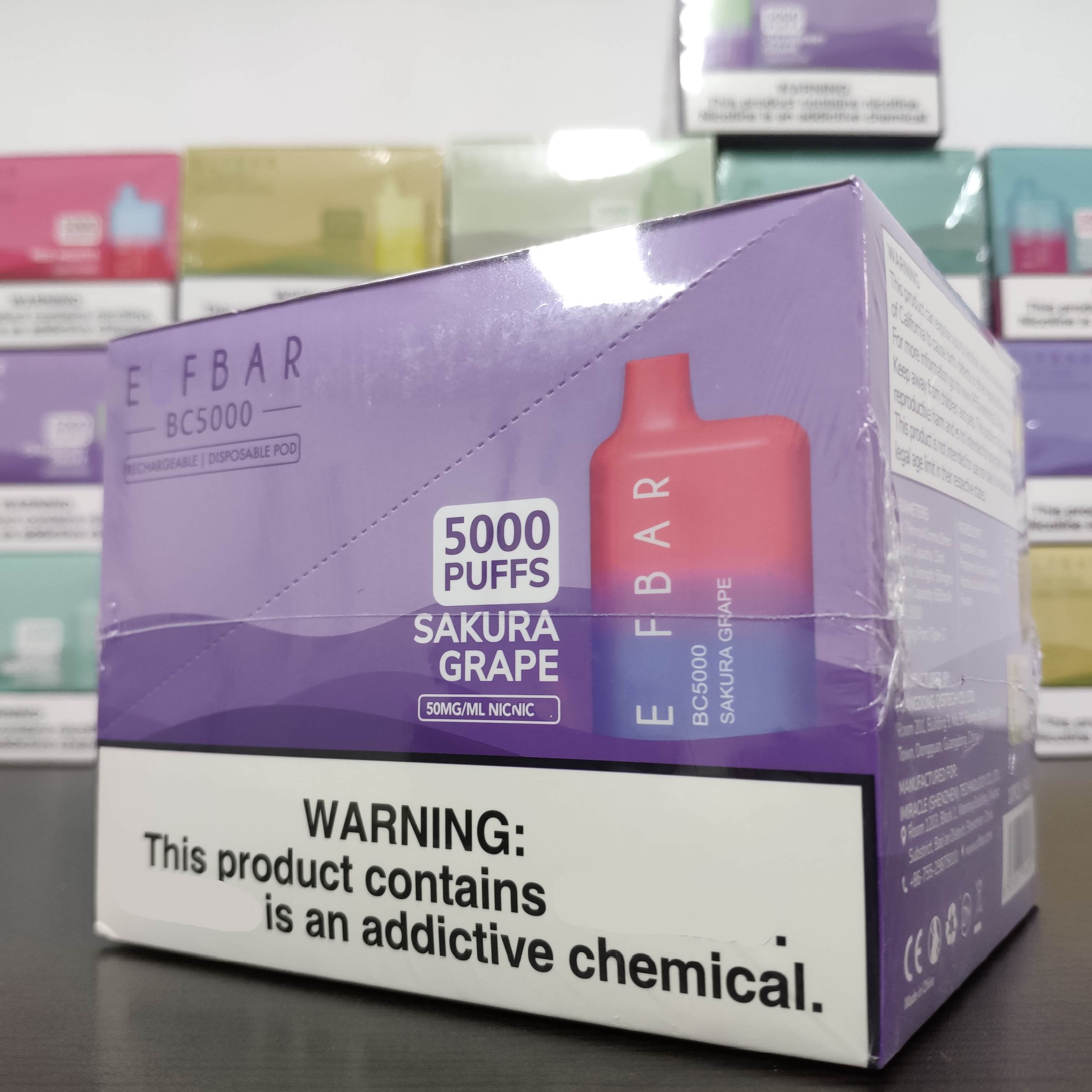 

ELF 5000 PUFFS BAR Disposable Electronic Cigarette 650 mAh 13ml wholesale Vape pen