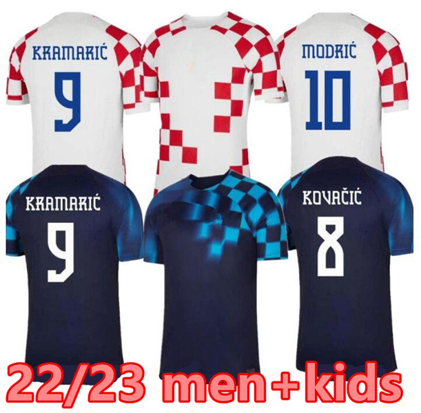 

2022 Croacia MODRIC World Cup soccer jerseys national team MANDZUKIC PERISIC KALINIC 2023 Croatia football shirt KOVACIC Rakitic Kramaric Men Kids Kit uniforms, Ivory