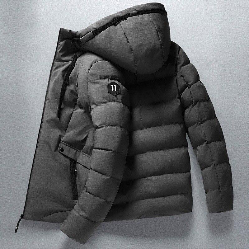 

Men's Down 2022 Jacket Warm Hooded Padded Casual High-quality Coat Winter Parka Men