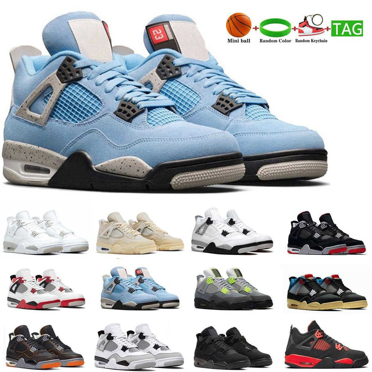 

4s basketball Shoes University Blue women men 4 Military Black sneaker Orange Metallic sports Cool Grey trainers size eur 36-47 Cheap, #20 taupe haze 40-47