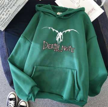 

Men's Hoodies Sweatshirts oversize print Death Note Sweatshirt Ryuk Apple Hoodies 2021 winter basic fashion women fleece black hooded streetwear tops T221114