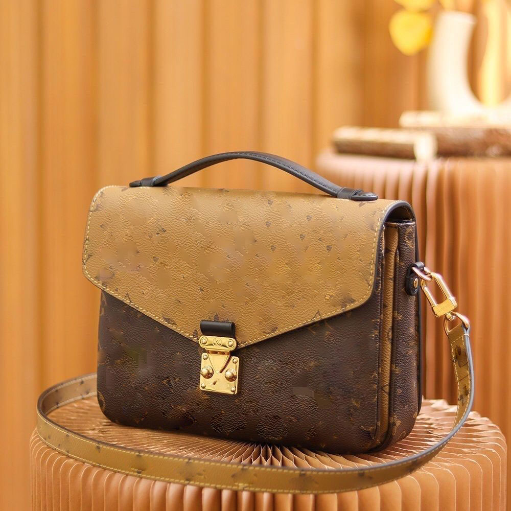 

Luxury Women Messenger handbags shoulder purse Designer bag cross body POCHETTE Leather Hasp wallet Christmas Gift to Valentine Arrive From US Within 2-5 Days, Black