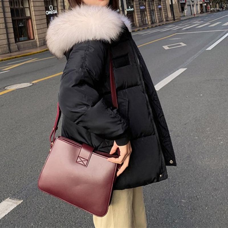 

Women' Trench Coats 2022 Winter Women' Hooded Solid Color Casual Down Cotton Jacket Long-sleeved Korean Fashion Loose Thick Warm, Beige