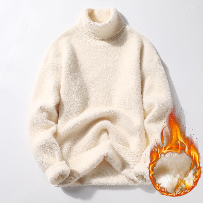 

Men's Sweaters Autumn And Winter Turtleneck Warm Fashion Solid Color Sweater Men's Slim Fit Pullover Knitted 2023 C30, 6mise gaoling