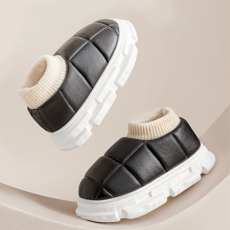 

Boots Winter Shoes Women Ankle Stretch Waterproof Cotton Fur Female Footwear PU Leather Warm Furry Platform Boot 221114, Pink