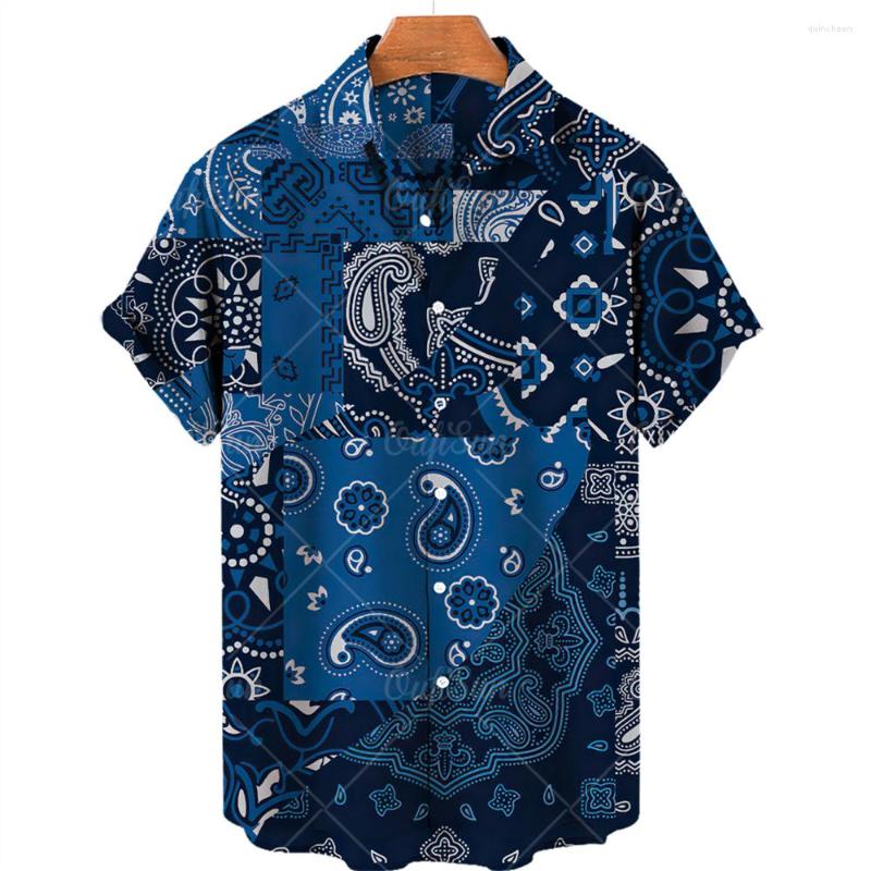 

Men' Casual Shirts Fashion Short-sleeved Shirt Animal Fabric 3D Full Hawaiian Printed Beach, Zm-2875