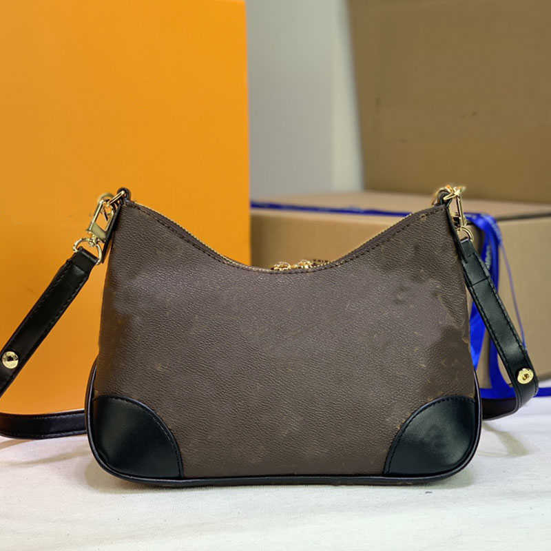 

HBP Designer Lvity handbag Classic Old Flower Shoulder Messenger Bag Women Mediaeval Crossbody Handbag Gold Chain Underarm Bags Brown Letter 7LGC08FB, Black