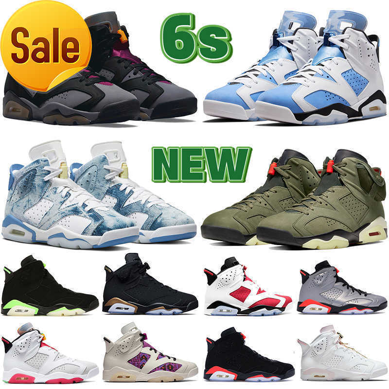 

LOW Newest Washed Denim 6 6s mens basketball shoes Sneaker University Blue Bordeaux electric green cactus DMP Infrared White Barely Rose hare, 20 40-47 midnight navy