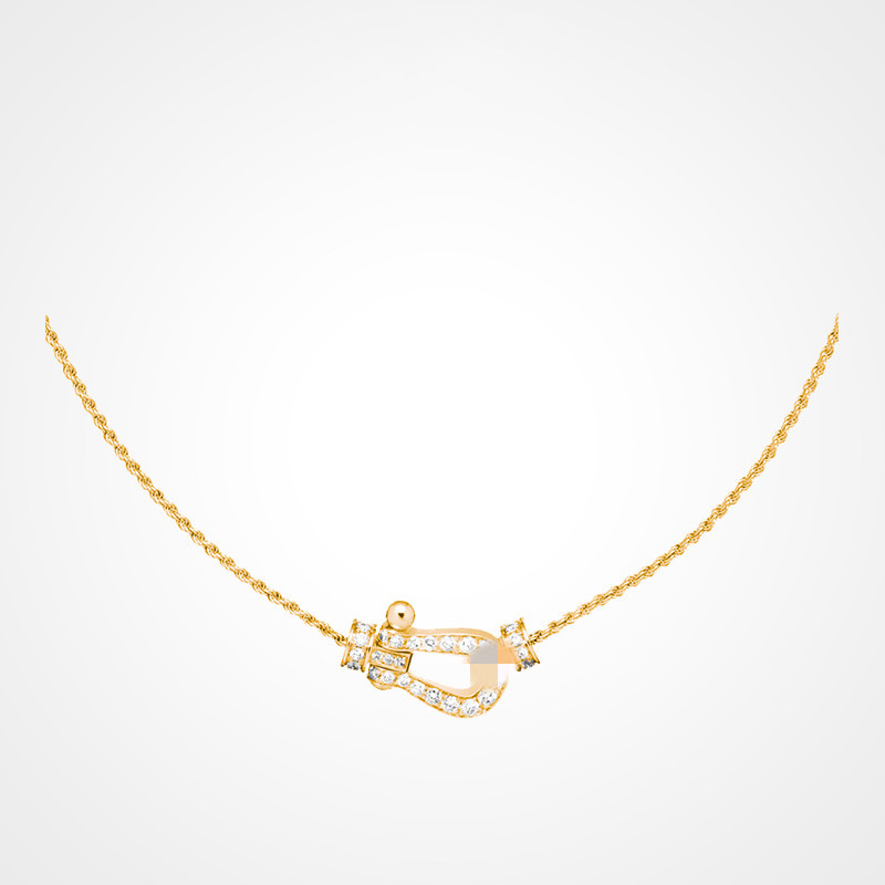 Collier de cr￩ateur de luxe Charme de mode pour femmes diamant incrust￩ en fer ￠ boucle