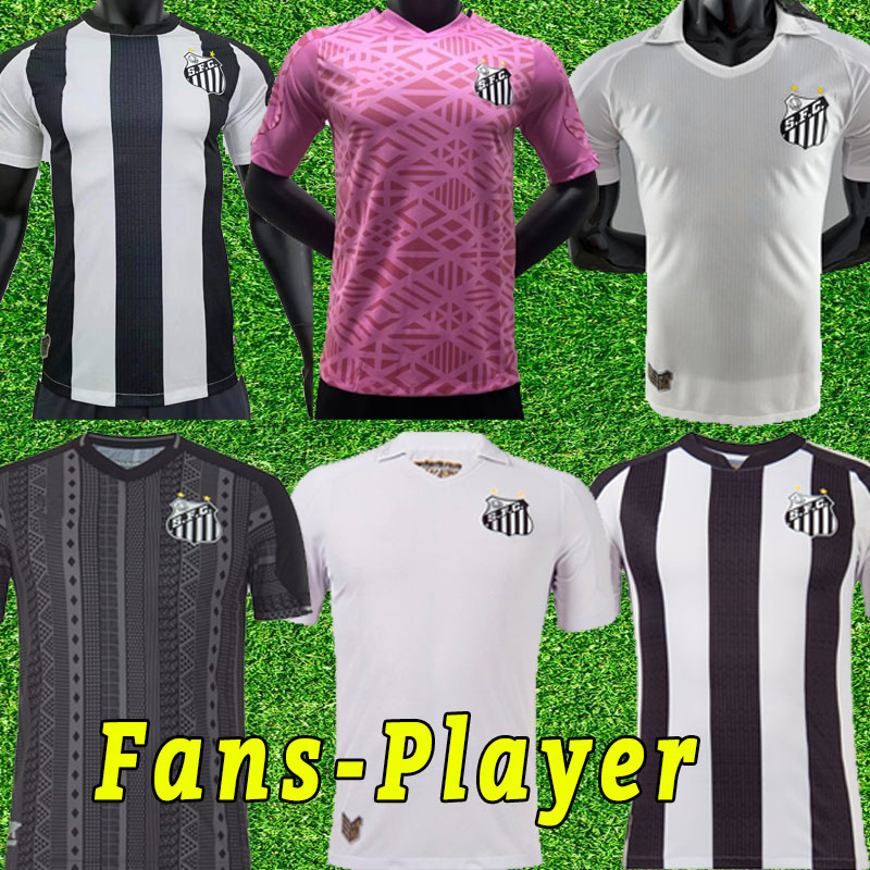 

22/23 Santos Club FC Home Soccer jerseys 2022 Away SOTELDO RODRYGO DAVID BRAZ SASHA D.GONZALEZ girl shirt Maillot Football Uniforms Third Pink Fans PlYAR version