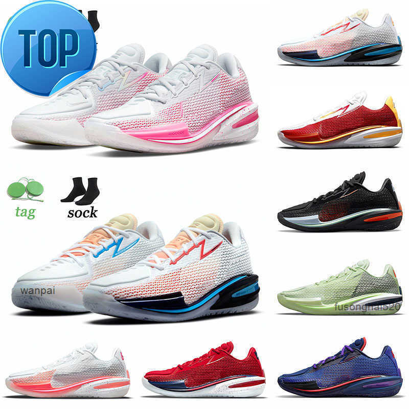 

TOP Basketball Shoes Sneakers White Laser Blue Ghost Black Hyper Crimson Think Pink Zoom G.T. Cut Mens Eybl Grinch Mesh Man, 36-46 black hyper crimson