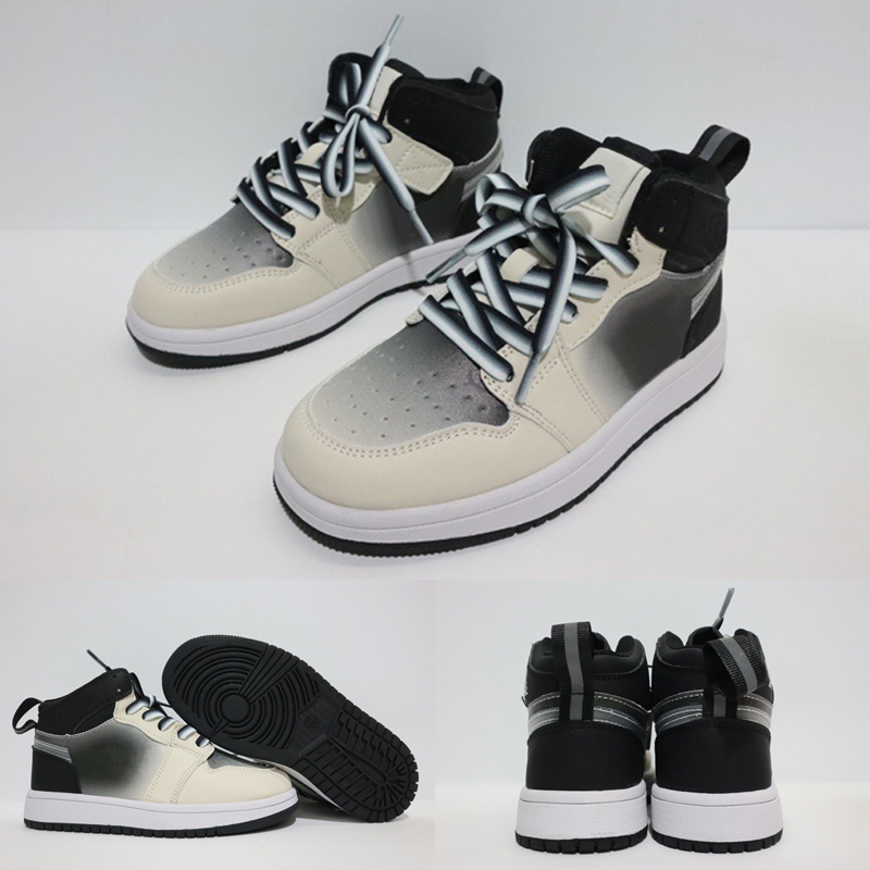 

Jumpman 1 Kids Basketball Runner Shoes Voltage Purple Toddler Youth Boys Girls 1s Sneakers Retro Pink Quartz White Black Multicolor Sports Trainers Shoe Size 26-35, As photo 2