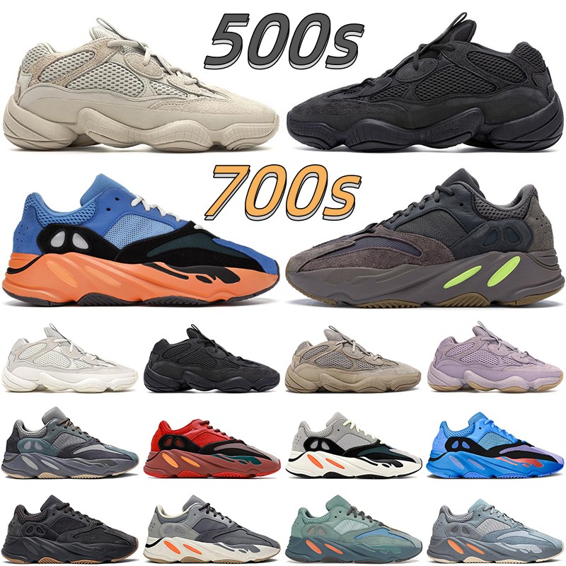 

Running Shoes Men 500s Designer Women 700s Platform Desert Rat Stone Soft Vision Bone White Blush Outdoor Boost 500 700 Runner Trainers Sneakers, 19