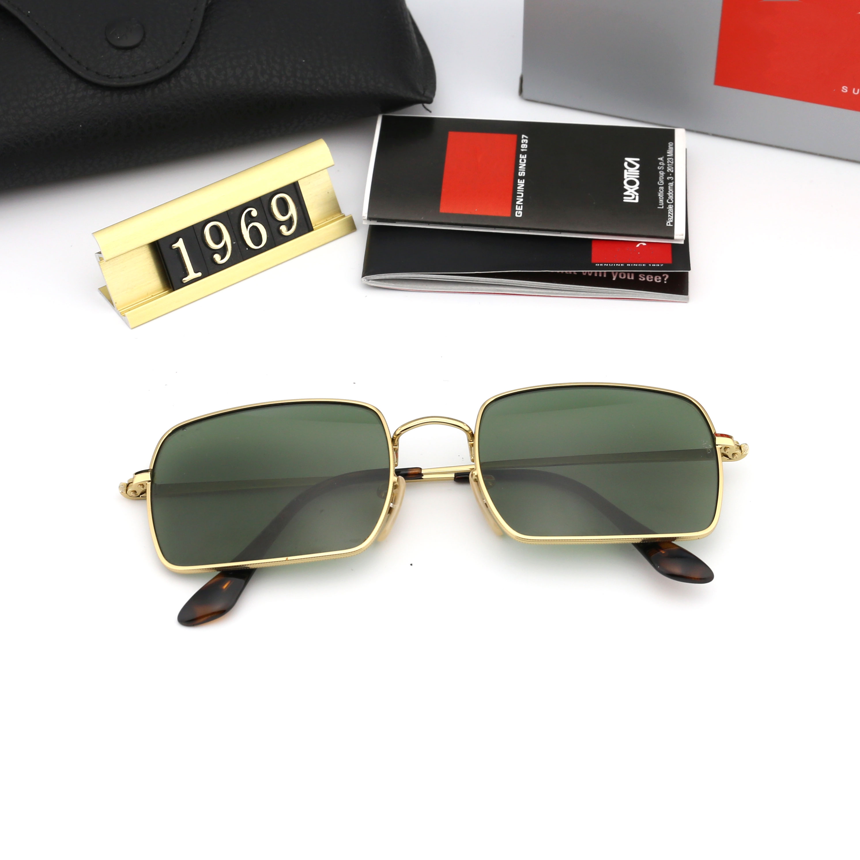 

Top luxury Glass Sunglasses polaroid 7 colors lens designer womens Mens Goggle senior Eyewear For Women eyeglasses frame Vintage Metal Sun Glasses With Box 1969