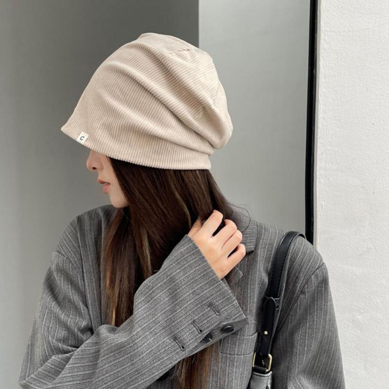 

Berets Lightweight Modern Solid Color Autumn Winter Hat Washable Lady No Brim For Cold Weather, Grey