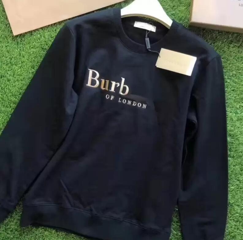 

designer hoodie Burbe mens sweater TB letter embroidery loose casual round neck long-sleeved hoodies men&women cotton Sweatshirt, 01010