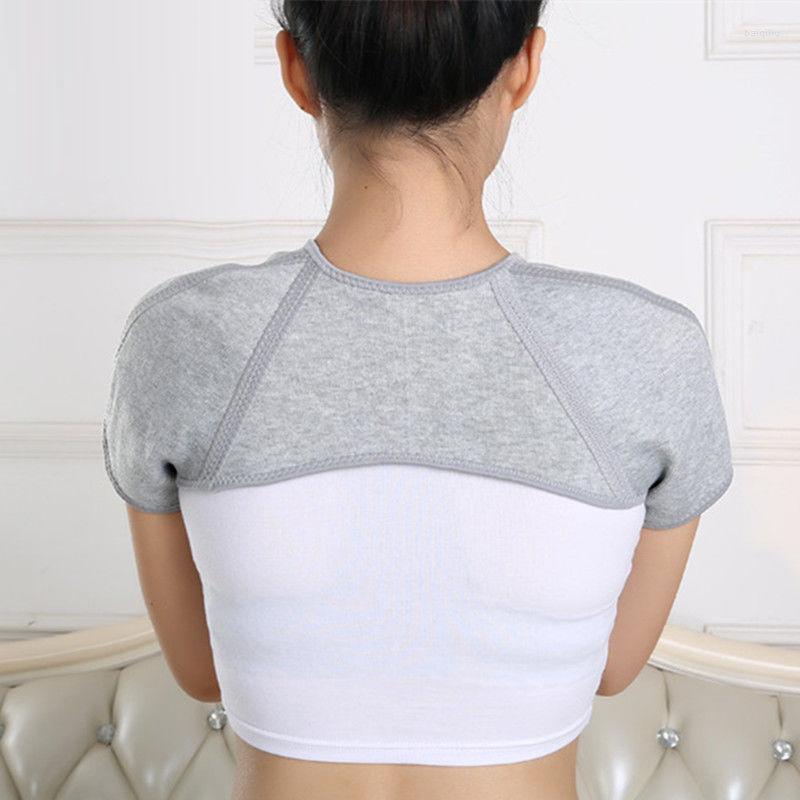 

Yoga Outfit Bamboo Charcoal Back Support Shoulder Guard Brace Retaining Straps Posture Sport Injury Pad Belts Breathable Pads, Picture shown