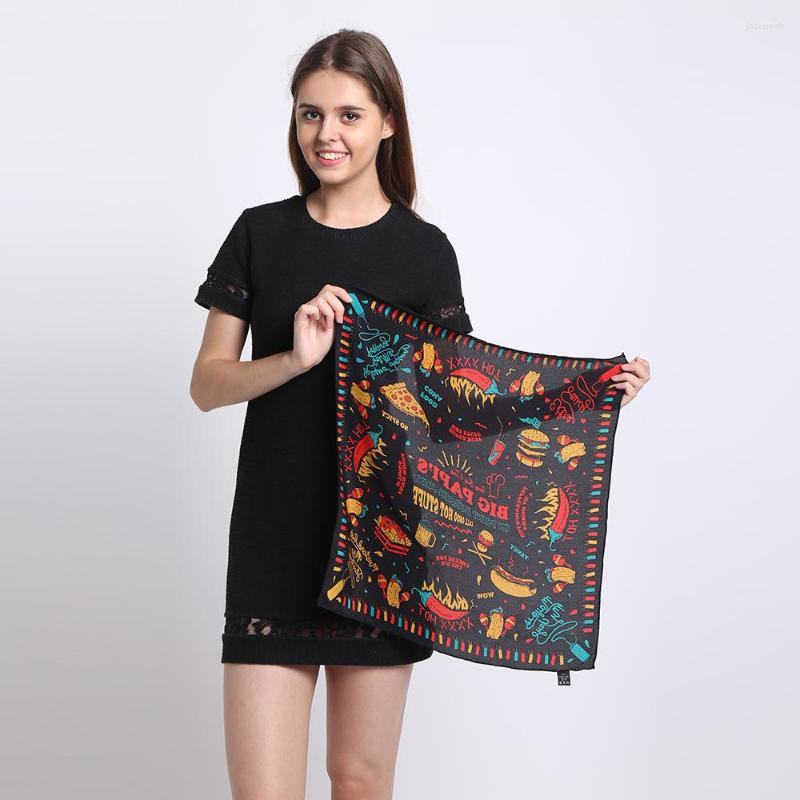 

Scarves Silk Twill Tiny Square Scarf 50X50cm Natural Fabric Wrap Head