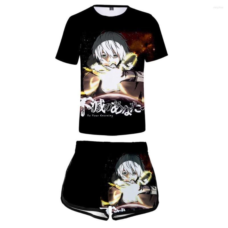 

Men's T Shirts To Your Eternity Cosplay 3D Printing Suit Short Sleeve Casual Shirt Unisex Loose Sets Summer T-Shirts Trend Shorts, 01