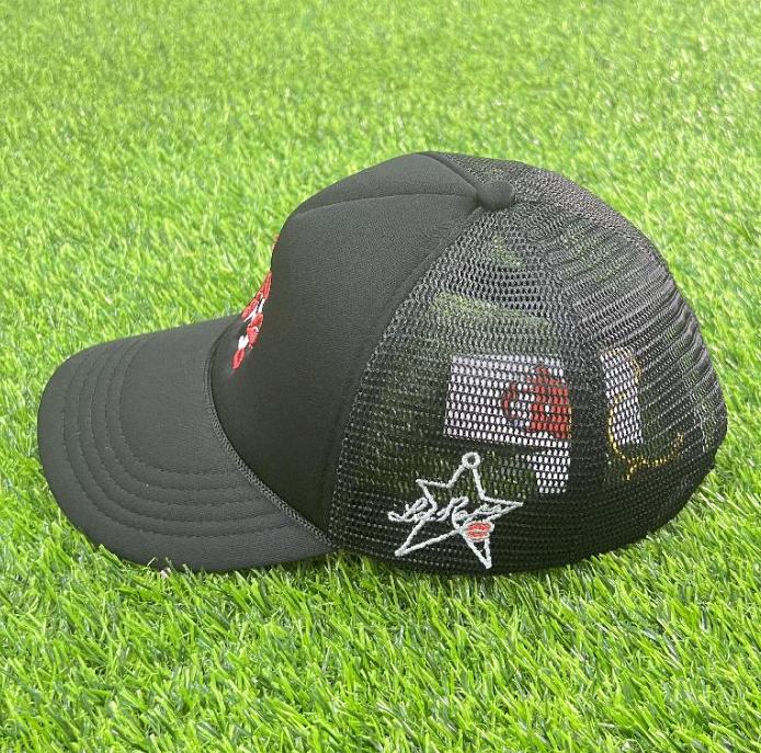 

Hip Hop Bewilder Embroidery Baseball Cap Couples Truck Hats with Fashion Logo, Red