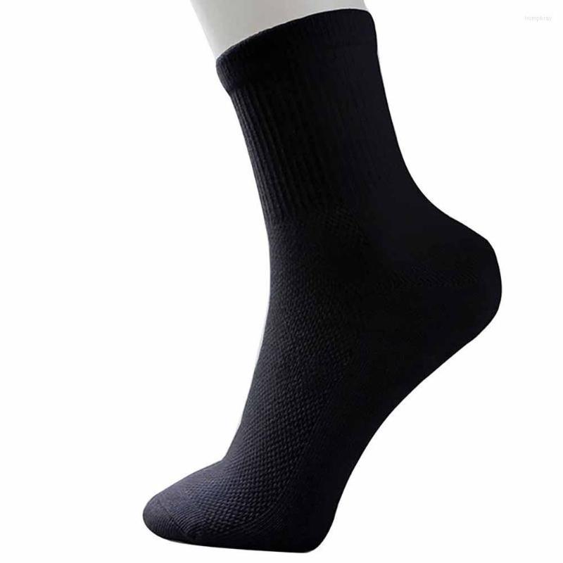 

Men's Socks 2/5 Pairs Middle Tube Sport Soft Casual Mesh Men Cotton Winter Thermal, White 5 pairs