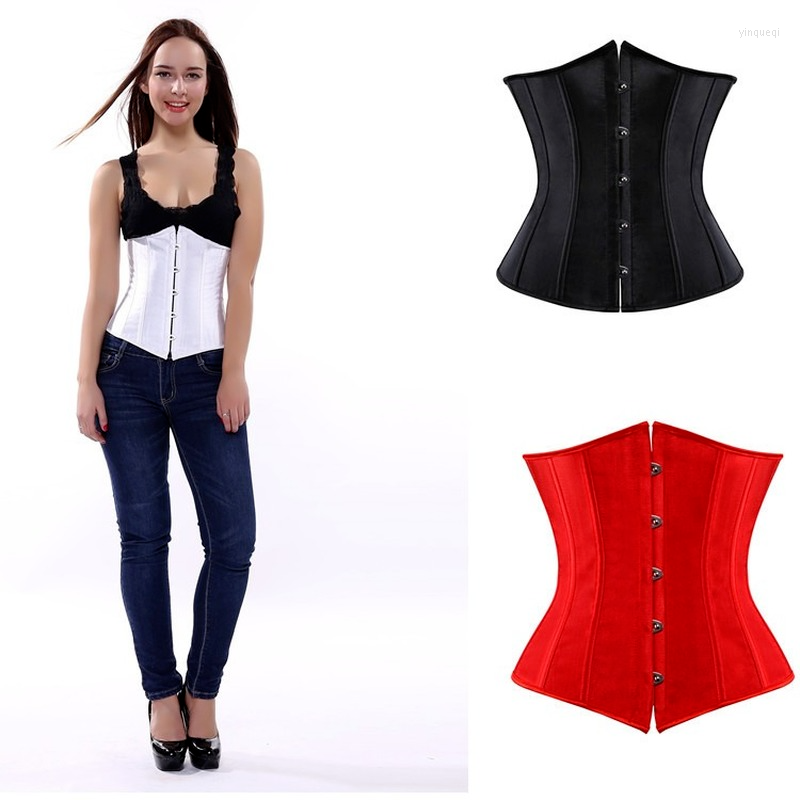 

Bustiers & Corsets Waist Trainer Corset Belt Plus Size Black Pink White Top Womens Lingere Bustier Body Shaper Steel Boned Sexy, Green