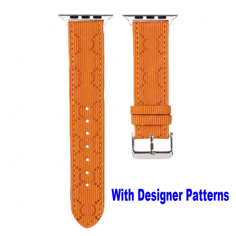 

Fashion Leather Watch Bands Straps For Apple Watch 38mm 40mm 42mm 44mm 41MM 45MM 49MM iwatch Series 8 7 6 5 4 3 2 1 se8 G Letter Luxury Designer H Wristband High-grade Unome
