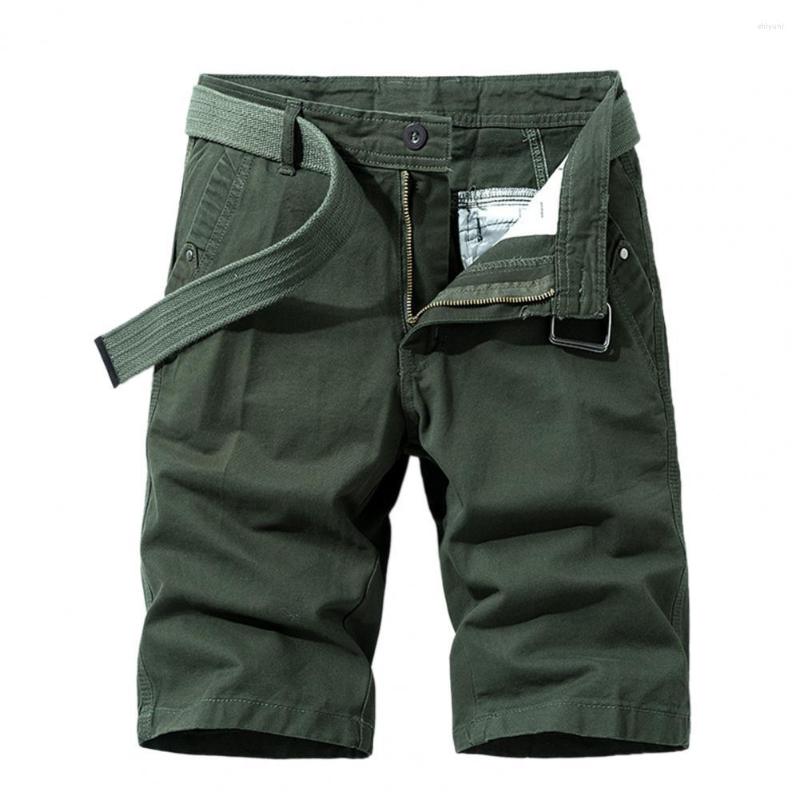 

Men's Shorts Gargo Not Easy To Pilling Deformed With Belt Men All-season Belted Ripstop Basic For Youth, Black