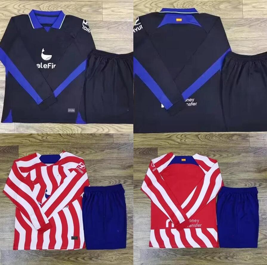 

Long sleeve 22 23 Soccer Jerseys home away JOAO FELIX LLORENTE 2022 2023 GRIEZMANN WITSEL CORREA R. DE PAUL CARRASCO KOKE Mens Kit Football shirt