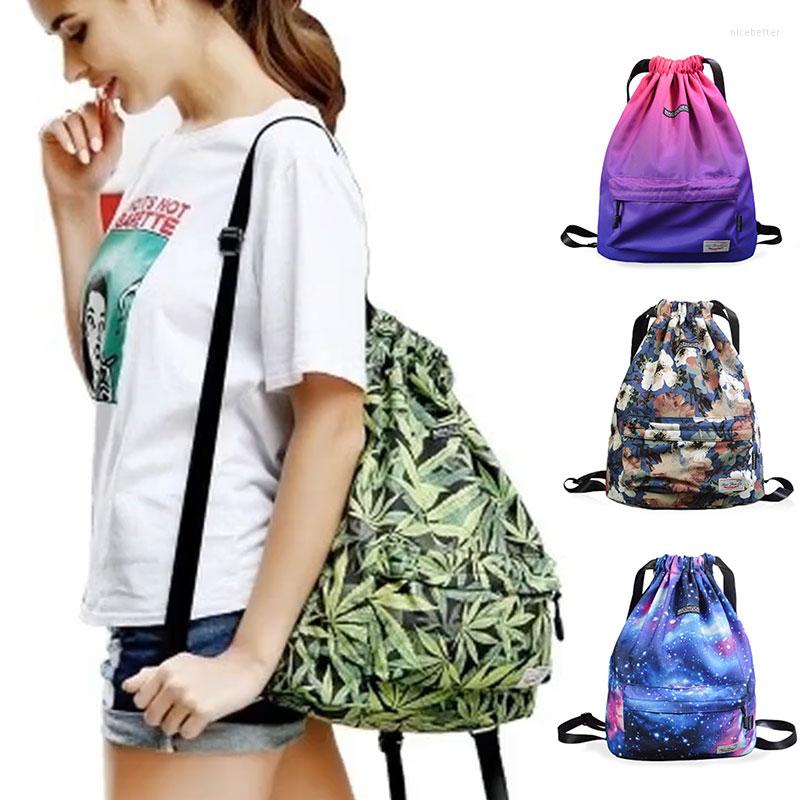 

Outdoor Bags Fashion Drawstring Sports Backpack Lightweight School Bag Fitness Travel Cycling Sport Running, A6