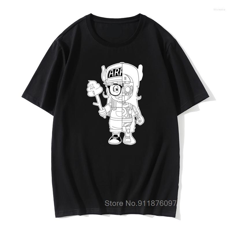 

Men's T Shirts Shirt Dr. Slump Casual Men Arale Sanatomy Tees Crewneck Tops Funny Round Neck T-Shirt, White