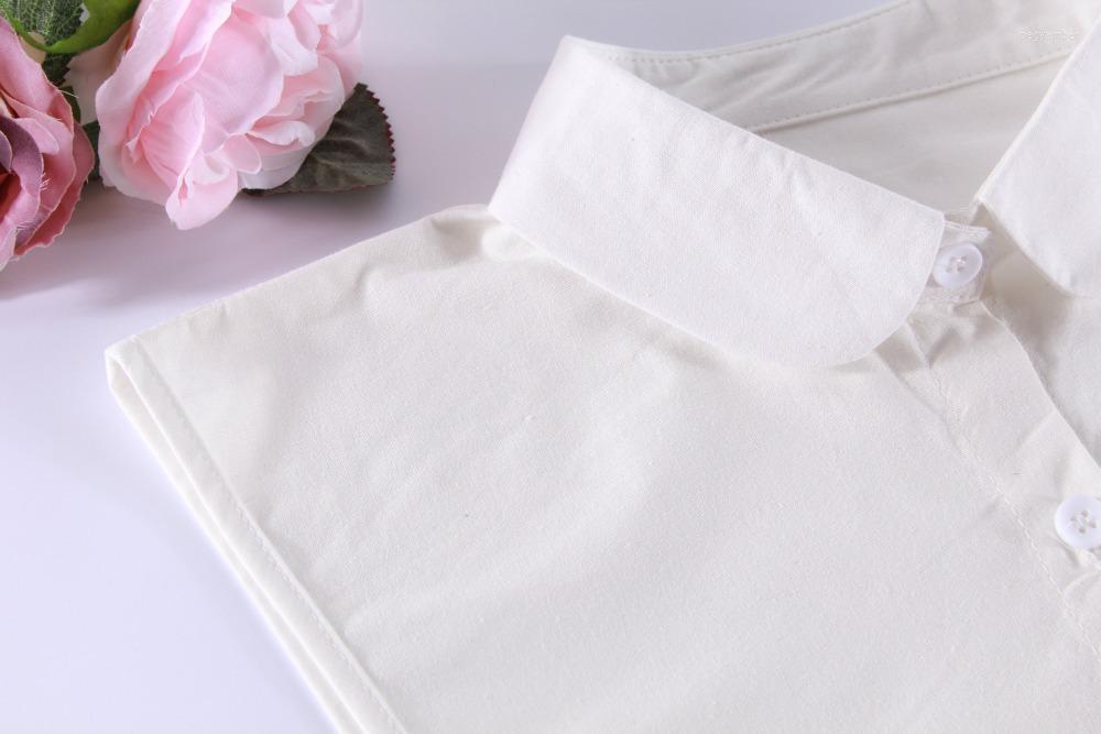 

Choker 2022 Spring Autumn Literary Simple Wild Female Cotton Shirt Collar Inside The Ride Beautiful Lace Fake