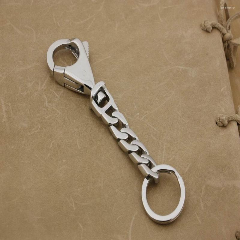 

Keychains 316L Stainless Steel Huge Heavy Mens Biker Rocker KeyChain 3P007KC