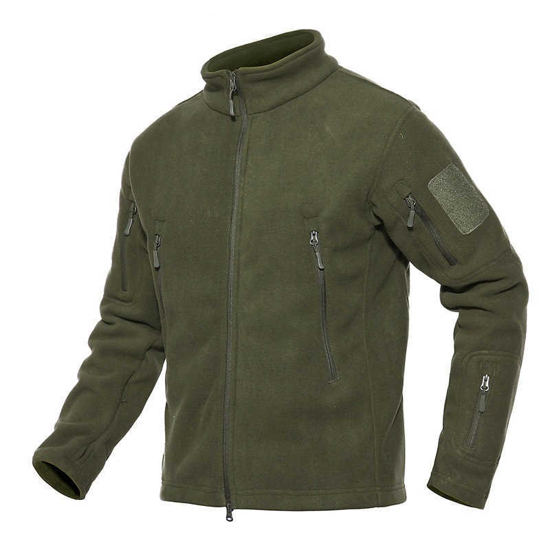 

Men's Jackets Full Zip Up Tactical Army Fleece Jacket Military Thermal Warm Police Work Coats Mens Safari Jacket Outwear Windbreaker L221028, Beige