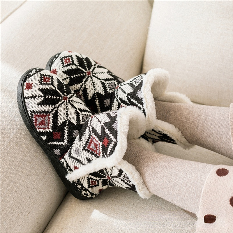 

Boots Winter Cotton Shoes Woman Warm Fur Slip-on Ladies Snow Plush Inside Female ies Outdoor Wear Non-slip Women's Ankle 221114, Black