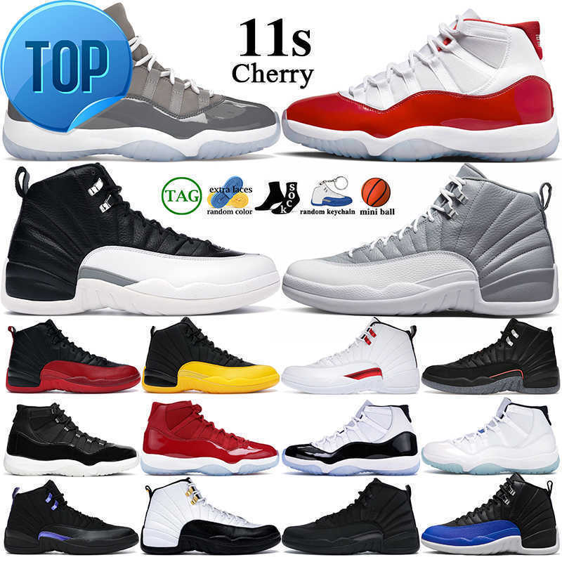 

TOP Basketball Shoes men women 11s 11 Cherry Cool Grey Bred Concord Gamma Blue 12 12s Stealth Hyper Royal Playoff Royalty Taxi Utility Grind, White