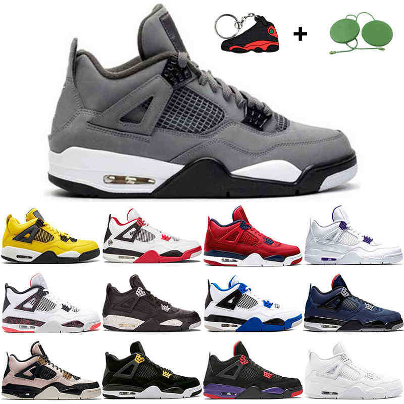

4 Men Basketball Shoes 4s oreo Pure Money Comfortable Grey Royalty University Red desert moss Sail Bred Neon court purple Mens Trainers Cheap, Pale