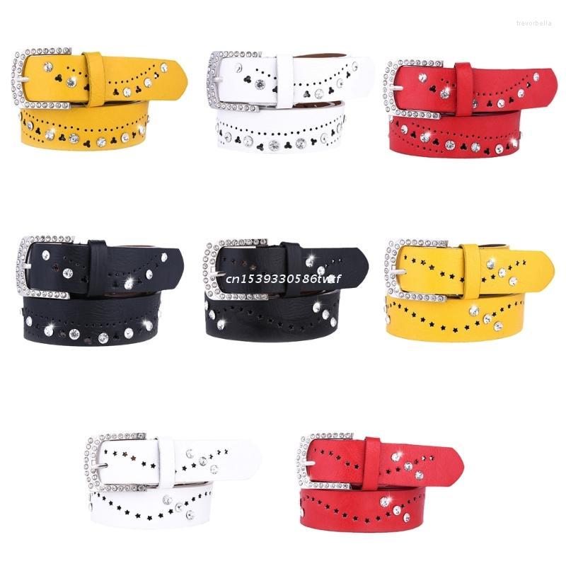 

Belts Studed Belt Cowgirl Western For Jeans Fashion Dropship, White