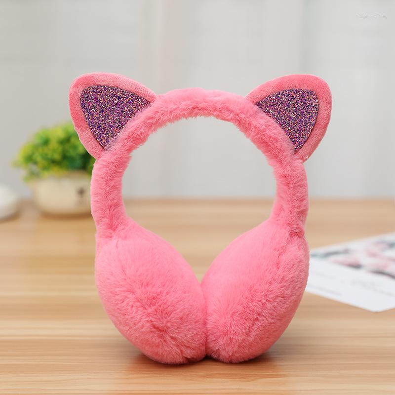 

Berets Shiny Sequin Plush Ear Warmer Ears Winter Warm Earmuffs For Women Earflap Outdoor Cold Protection Ear-Muffs Cover, A1