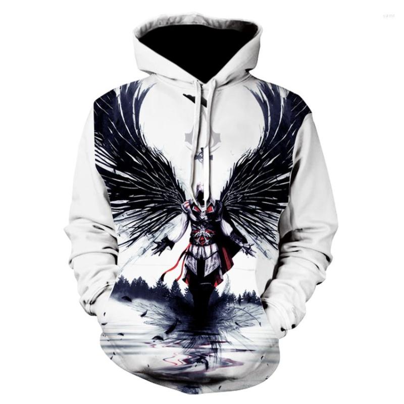 

Men's Hoodies Individuality Design Eagle Wing Pattern Print 3D Hoodie Fashion And Women's Sports Street Wear Skateboard Thin Haraj, Picture color16