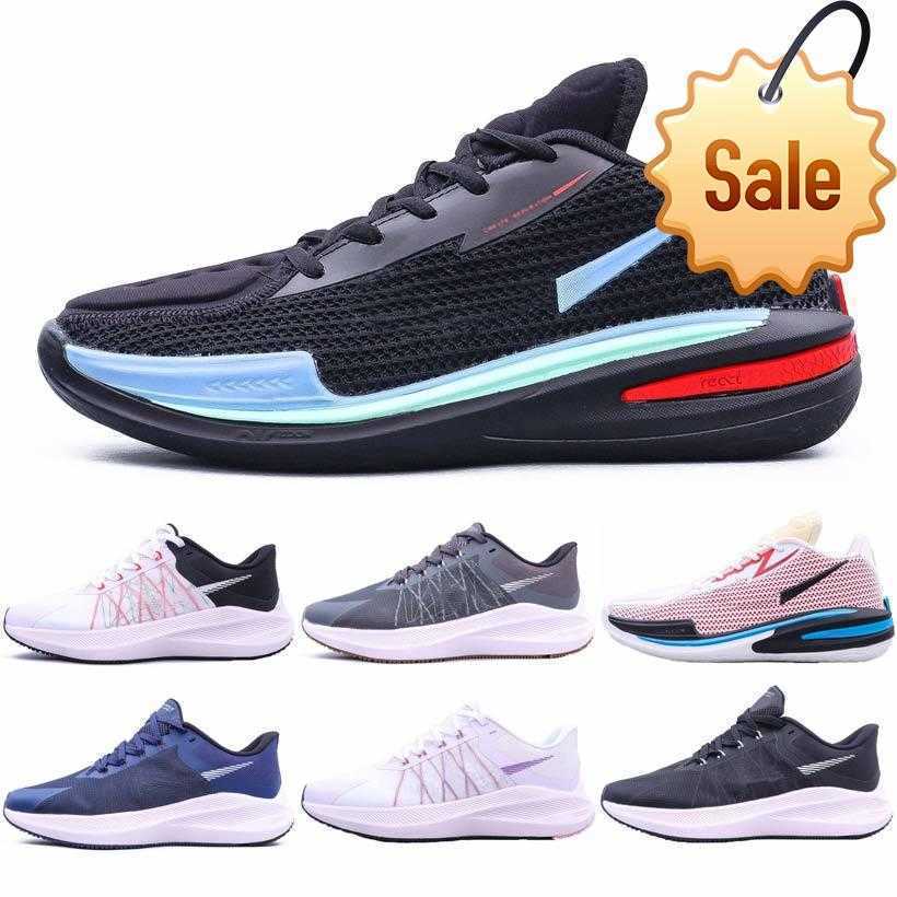 

OG Running Shoes W8 Sneakers Sports Shoe Black White Gray Blue Red Design Wearable Lightweight Leather Zoom Winflo 8 Men Women And Breathable, # 4