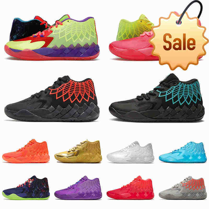 

OG Classic LaMelo Ball 1 Basketball Shoes MB.01 Sneakers Rick and Morty Purple Not From Here Be You Sports Galaxy Men Trainers Beige Black, 40-46 jr queen city