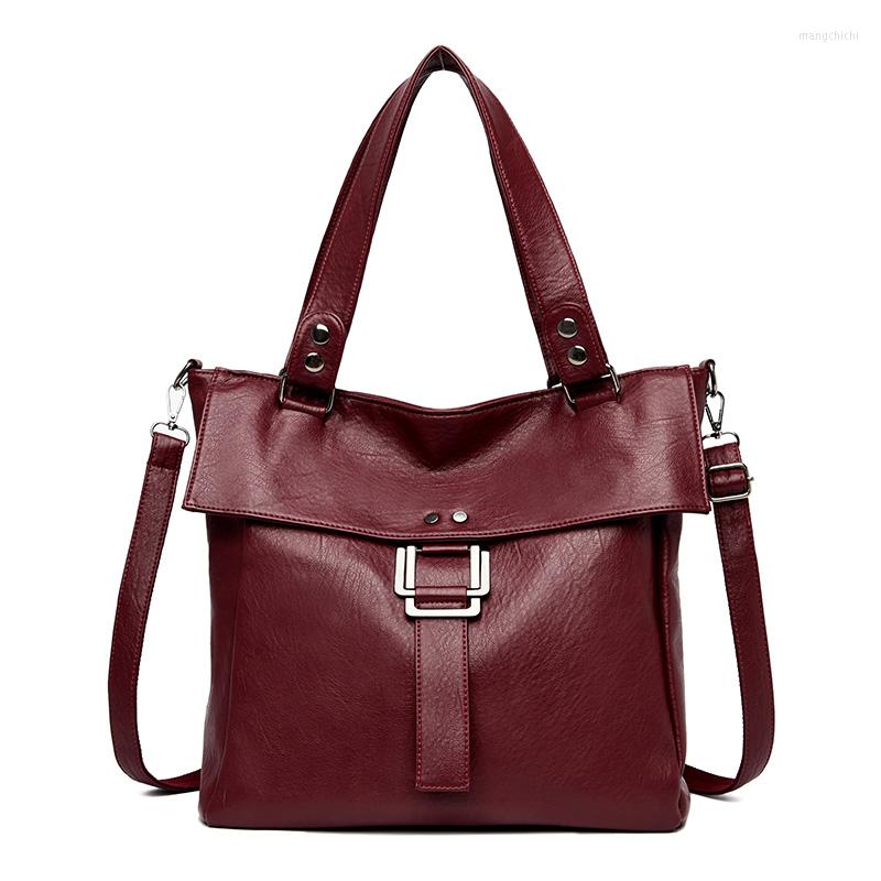 

Evening Bags 2022 Wholesale Fashion Shoulder Bag Women Foreign Trade PU 2 Pcs Handbag Sets European And American, Black