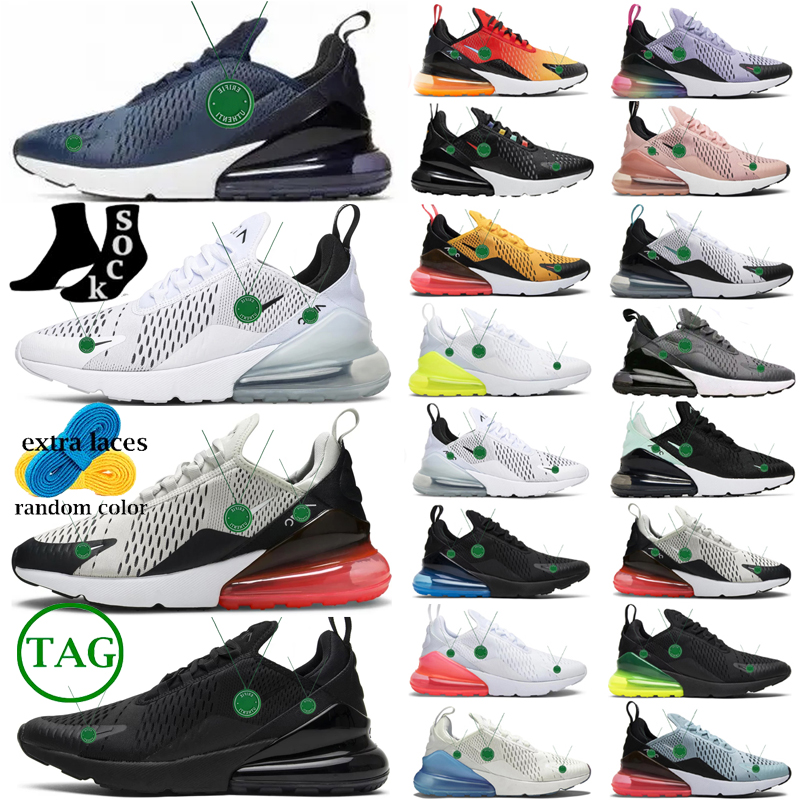 

with box 270 270s running shoes des chaussure men women University Blue Black Volt Core White Rainbow Grape Medium Olive Hot Punch trainers outdoor sneakers size 13 14, Color # 7