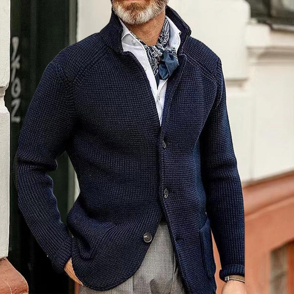 

Men's Sweaters Men Coat Long Sleeves Elastic Keep Warm Casual Thick Winter Coat Men Sweater Coat for Daily Wear 221114, Khaki
