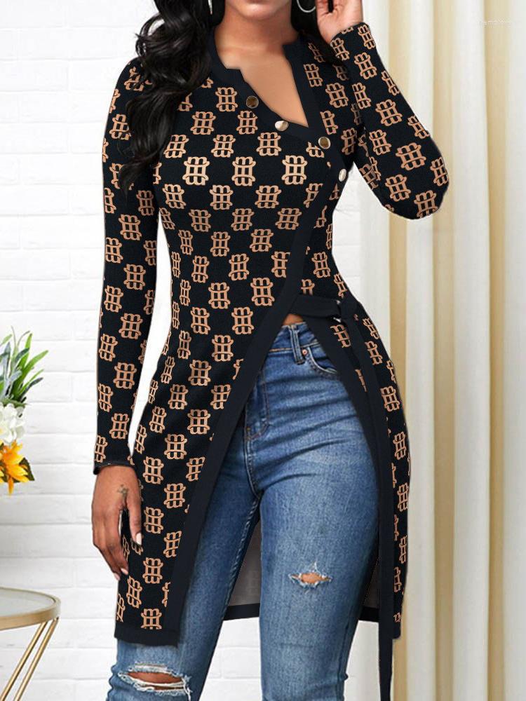 

Women's T Shirts Fashion Woman TOP 2022 Y2k Clothes Letter Print Button Decor High Split My Orders Casual Ropa Mujer Shirt Femme, Jr82510a