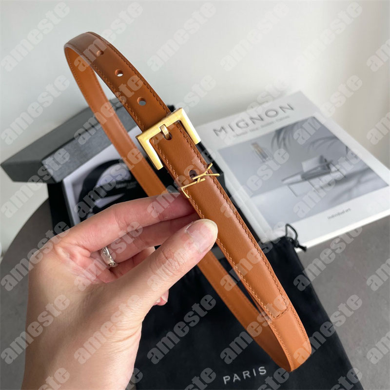 

Luxury Genuine Leather Belts Womens Men Designer Belt Fashion Thin Waist Belts Classic Letter Buckle Waistband Girdle Ceinture Width 2cm, As pics
